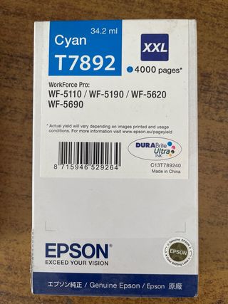 Tinta impresora Epson T7894, T7892, T7893
