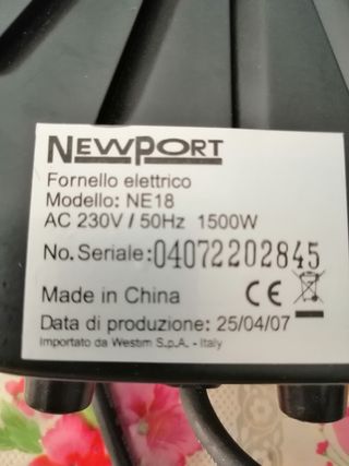 Fornello elettrico