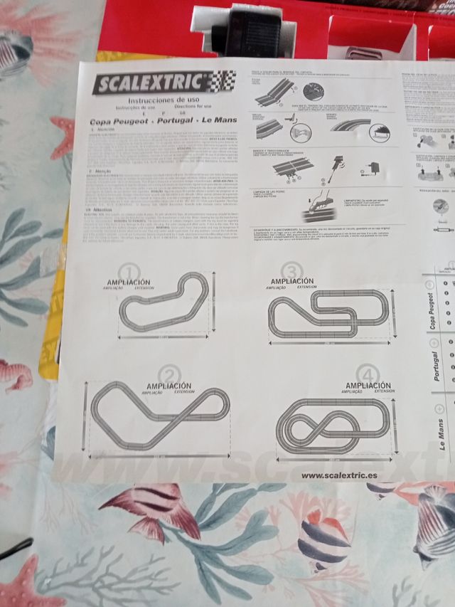 Juego Scalextric copa Peugeot