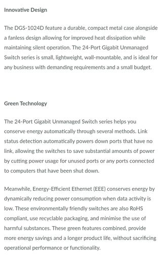 Switch D-Link DGS-1024D 24 puertos