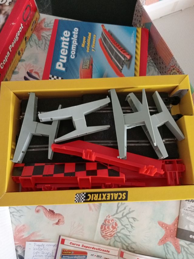 Juego Scalextric puente completo
