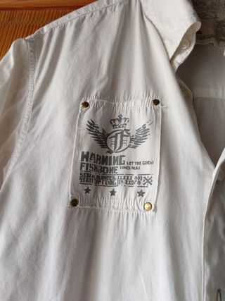 Camisa juvenil de vestir fresquita 