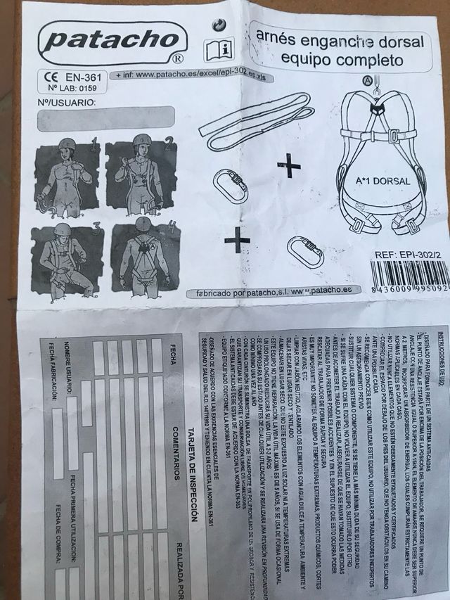 Imbracatura di sicurezza