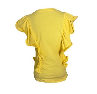 camiseta con volantes a ambos lados