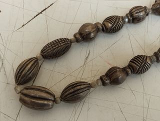 Collana collier girocollo in argento e madreperla