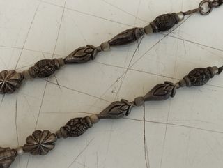 Collana collier girocollo in argento e madreperla