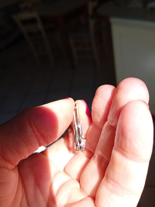 Ciondolo oro 750,brillanti e rubino