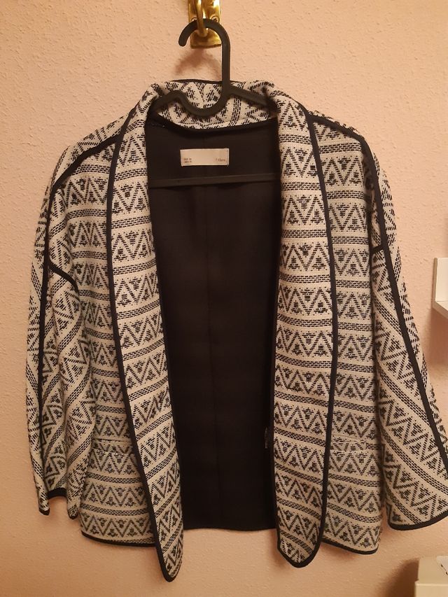 Giacca blu navy/bianca