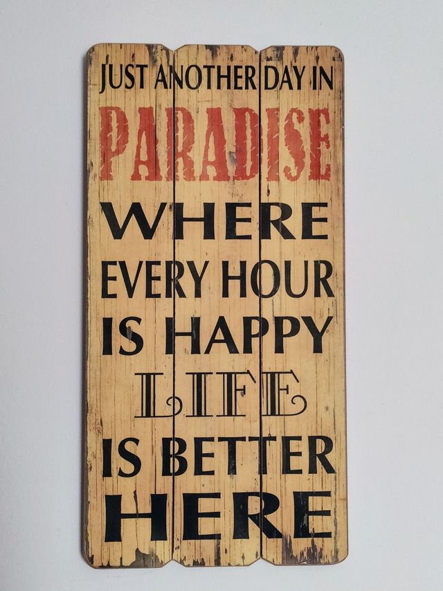 Cartello in legno 60x30