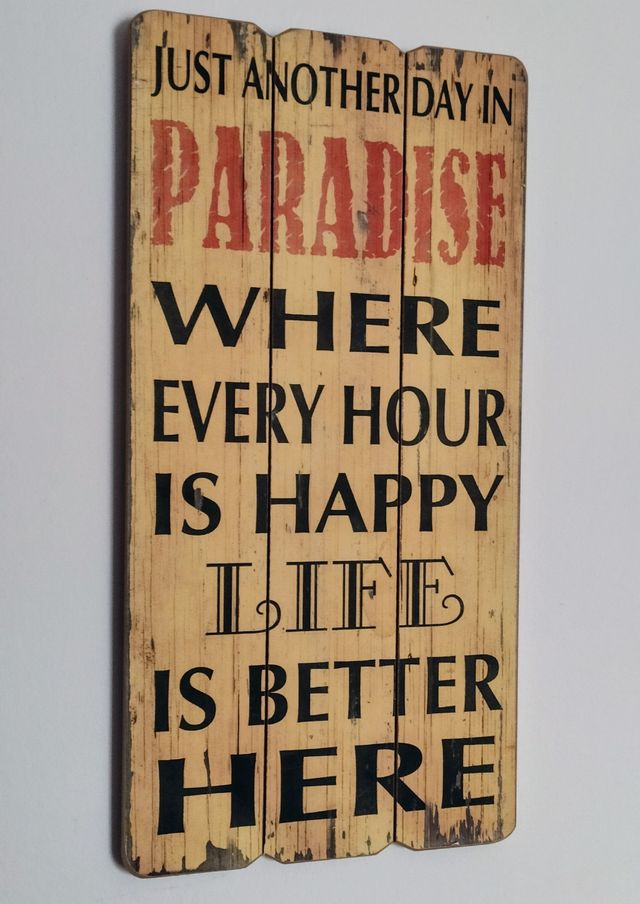 Cartello in legno 60x30