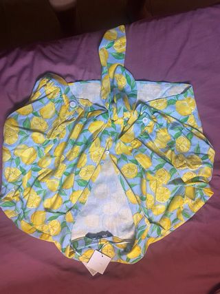 Blusa zara limones talla XL