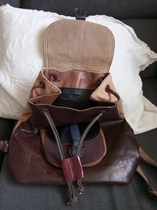 Mochila de cuero