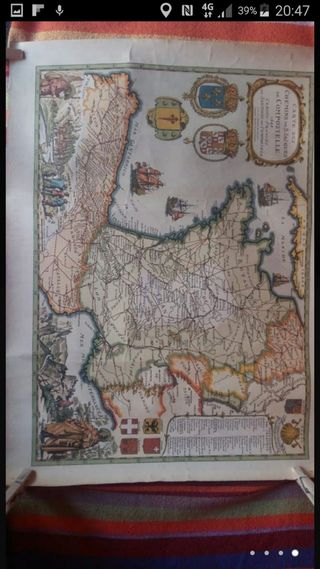 Auténtico mapa del camino de santiago 