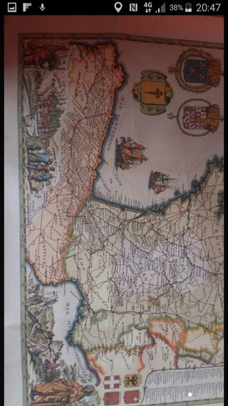 Auténtico mapa del camino de santiago 