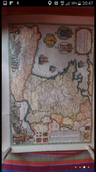 Auténtico mapa del camino de santiago 