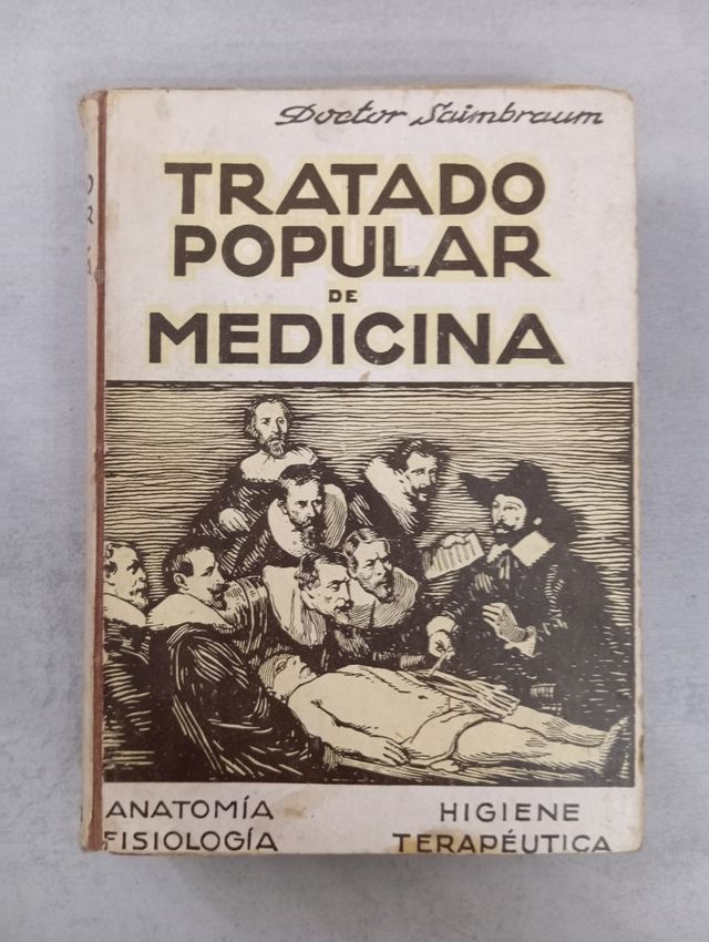 Libro "Tratado popular de medicina" de 1925