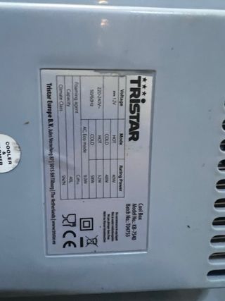 Nevera termoelectrica 12v y 220v