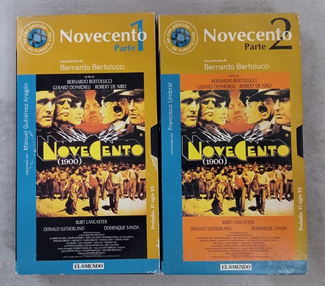 Vhs "Novecento" de Bernardo Bertolucci