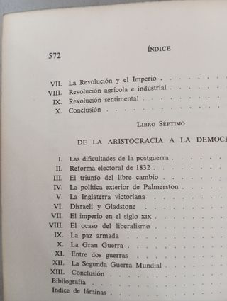 Libro "Historia de Inglaterra" de 1964