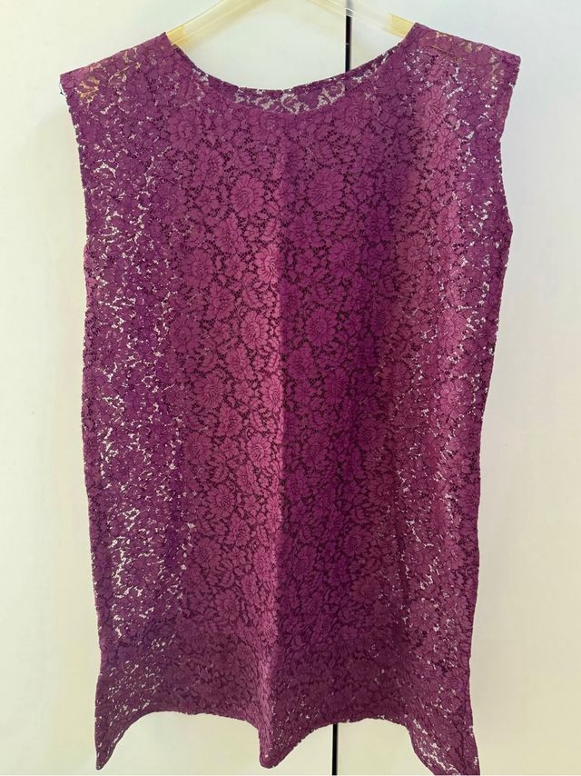 Abito in pizzo trasparente