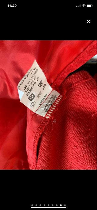 Chaqueta roja mujer