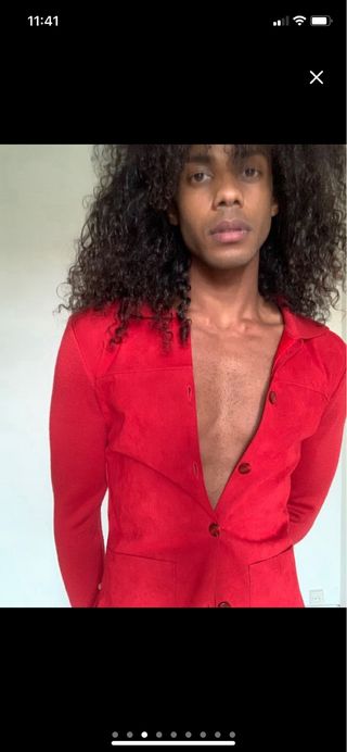 Chaqueta roja mujer