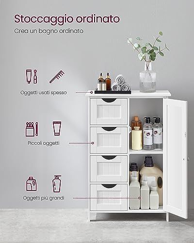 Mobile da Bagno, Armadietto Autoportante, Mobilett