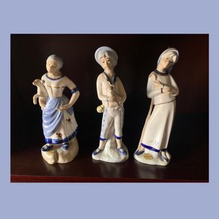 LOTE 3 FIGURAS PORCELANA SEGOVIA TORRECABALLEROS