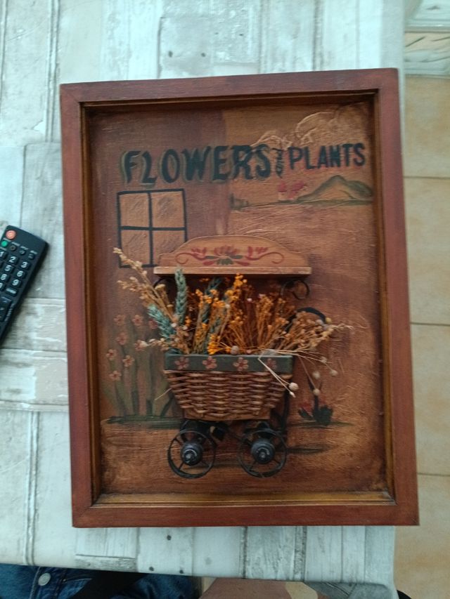 Cuadro madera. Madrid