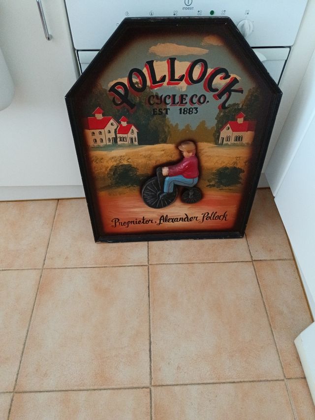 Cuadro madera relieve. Madrid