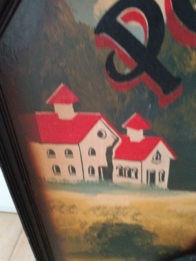 Cuadro madera relieve. Madrid