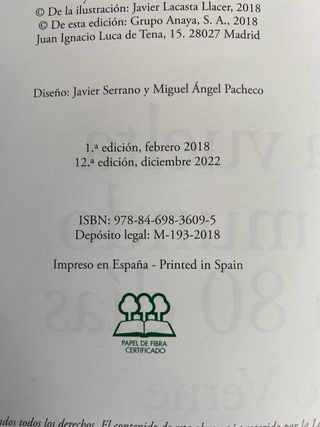 Libro de lectura La vuelta al mundo en 80 días 
