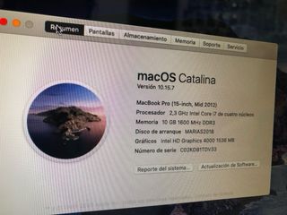 Macbook pro 15” COMO NUEVA