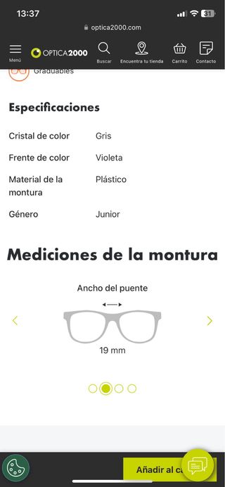 Gafas RayBan de niña