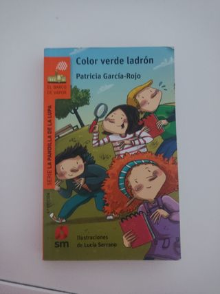 Libro lectura. Color Verde Ladrón 