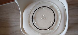 Plato cristal microondas más soporte sam