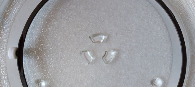 Plato cristal microondas más soporte sam