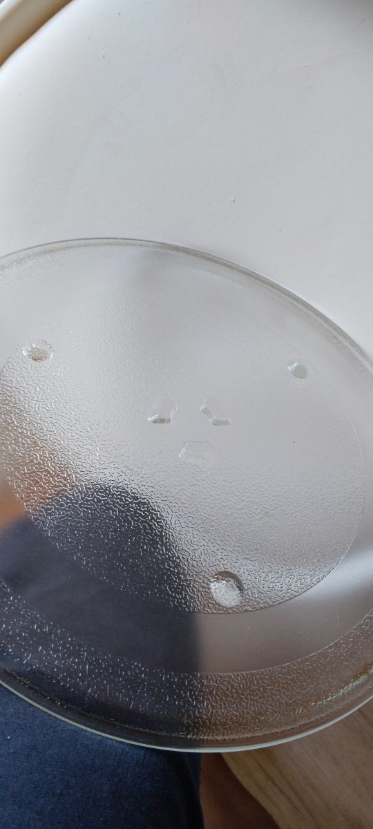 Plato cristal microondas más soporte sam