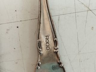 6 forchette posate metallo argentato sushi pesce