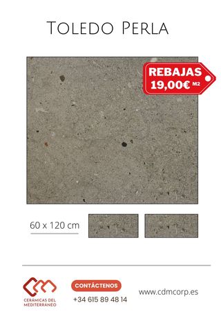 Suelo Porcelánico Toledo Perla - 60 x 120 cm