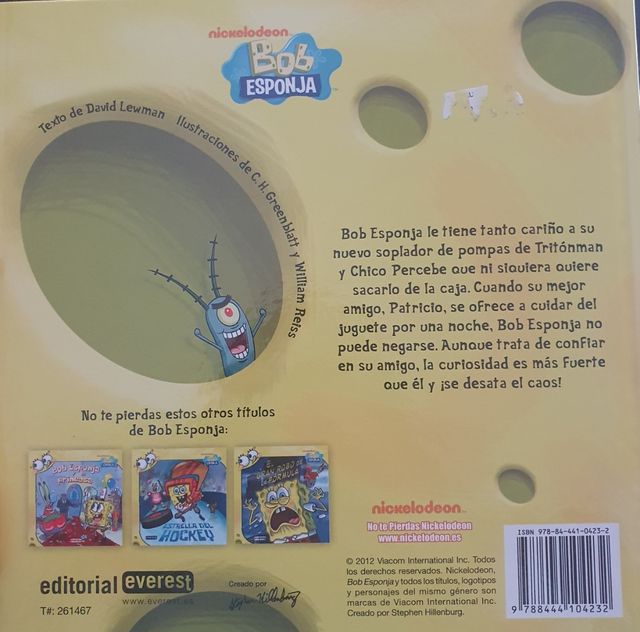 Cuento de Bob Esponja