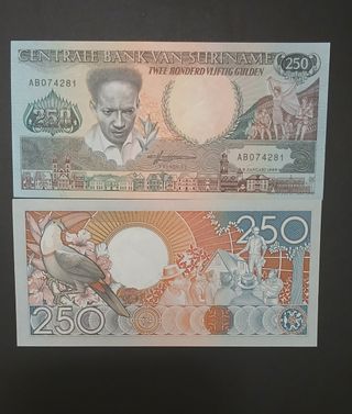 Billete de suriname sin circular