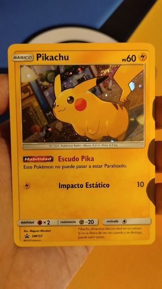 Pikachu Holo Swirl carta pokemon promo