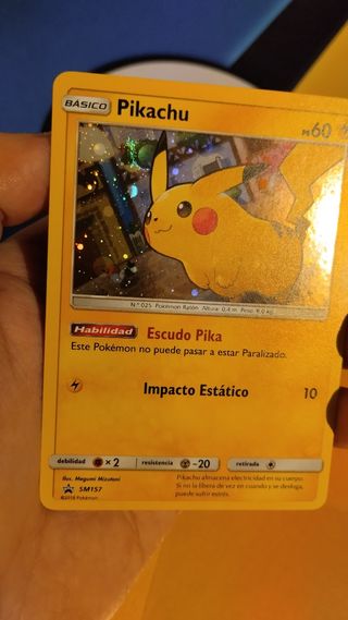 Pikachu Holo Swirl carta pokemon promo
