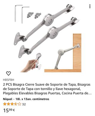 Bisagra compas abatible