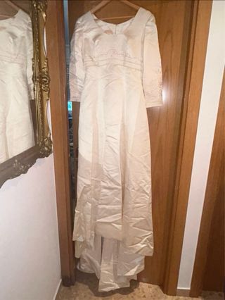 Vestido de novia color champagne