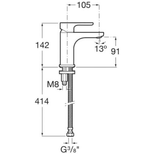 Grifo lavabo Roca L20 XL A5A3K09C00