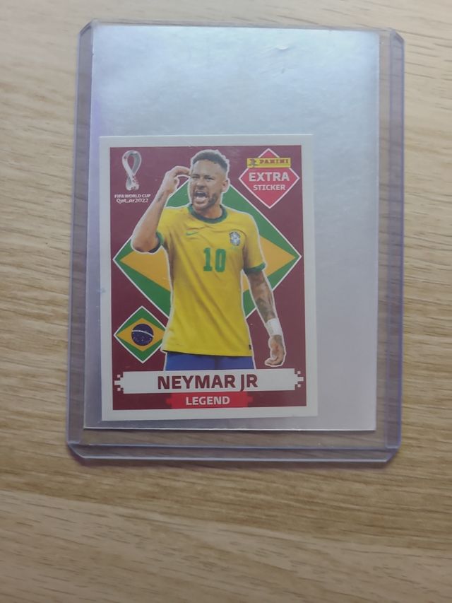 Cromo neymar extra sticker mundial 2022