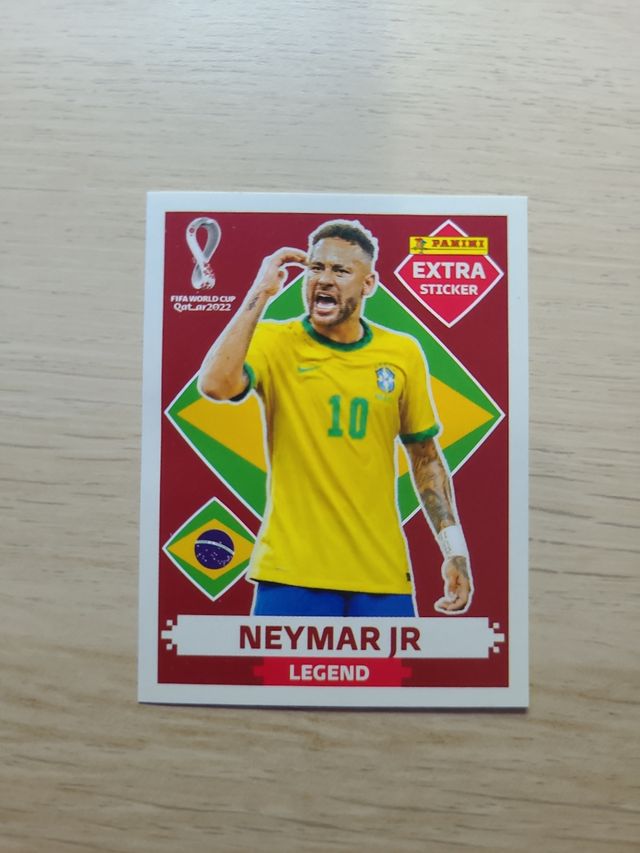 Cromo neymar extra sticker mundial 2022