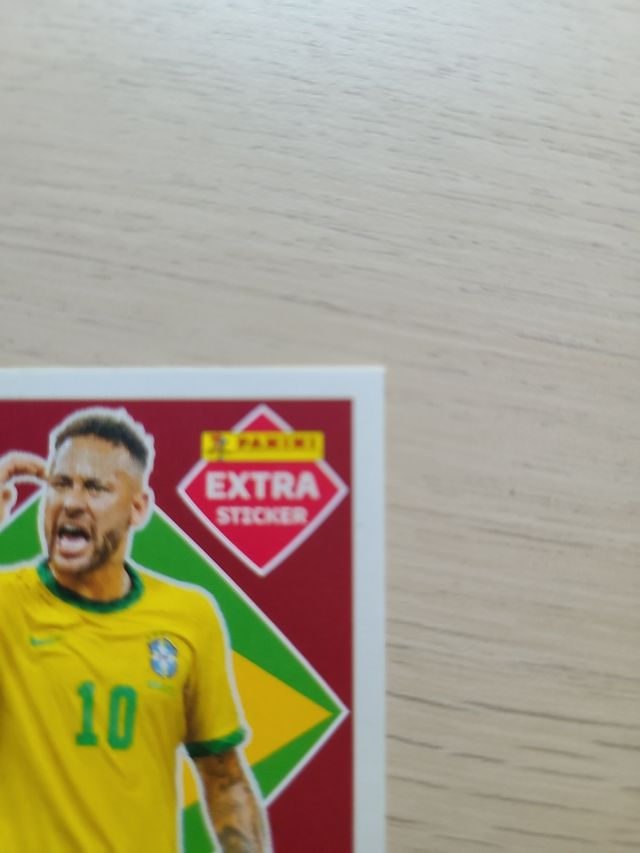 Cromo neymar extra sticker mundial 2022